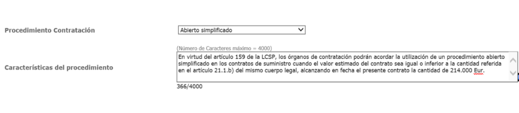 Procedimiento contratacion